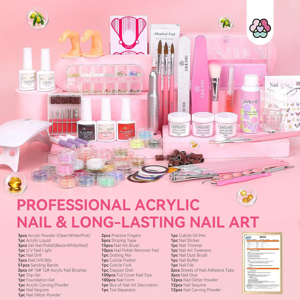 Acrylic Nail Kit with Drill Y848