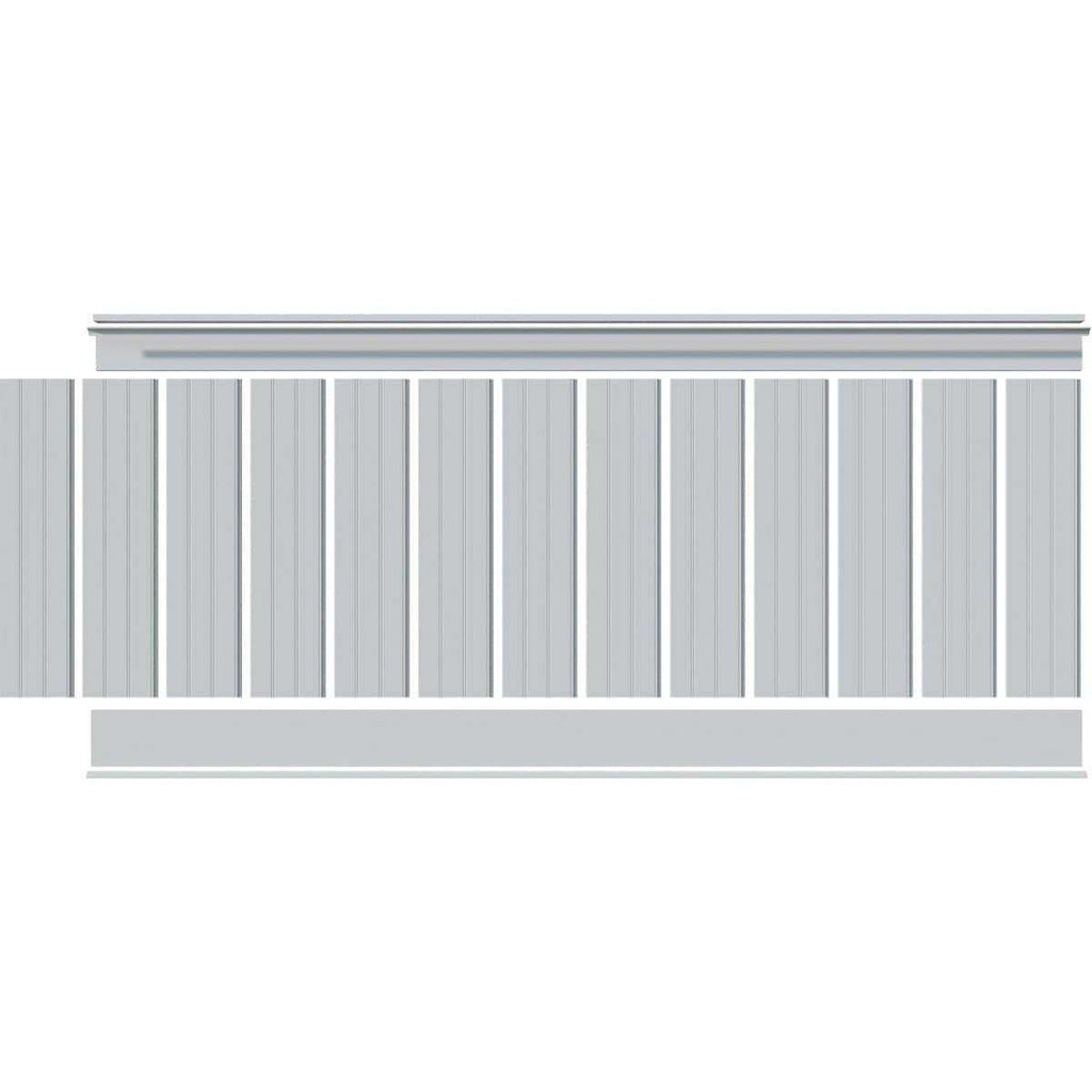 8′ Length PVC Wainscoting Kit B5807
