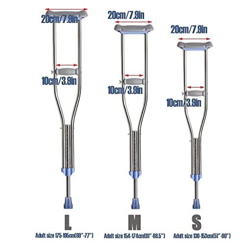 Adjustable Height Stainless Steel Crutches Q780