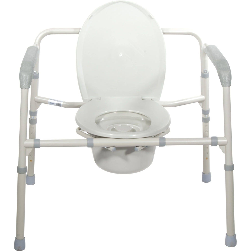 Grey Bariatric Folding Commode D926
