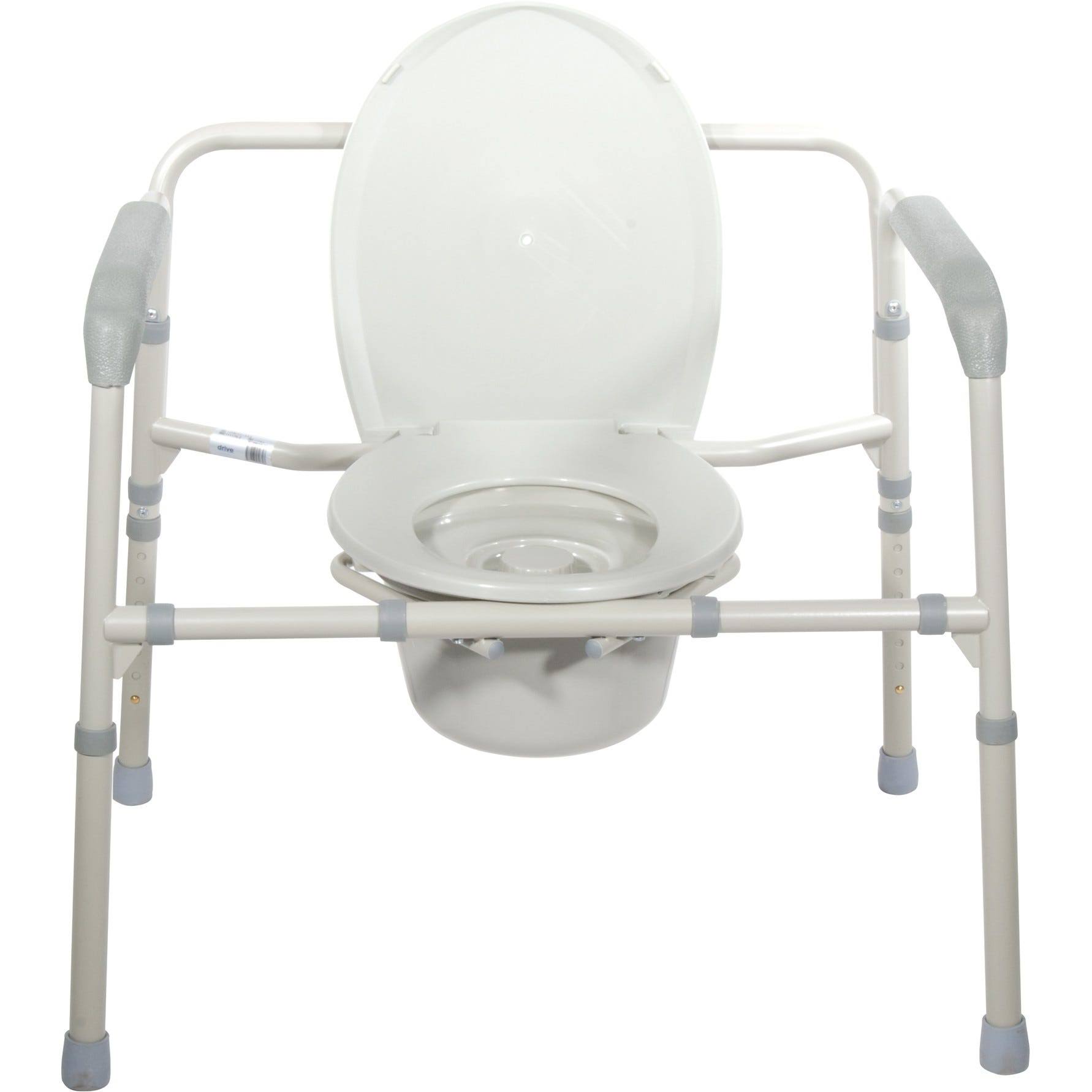 Grey Bariatric Folding Commode D926