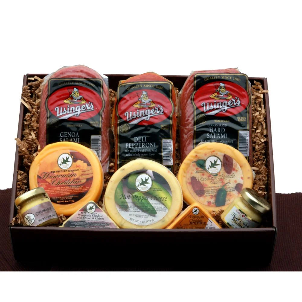 Meat and Cheese Sampler Gift Baskets L1844