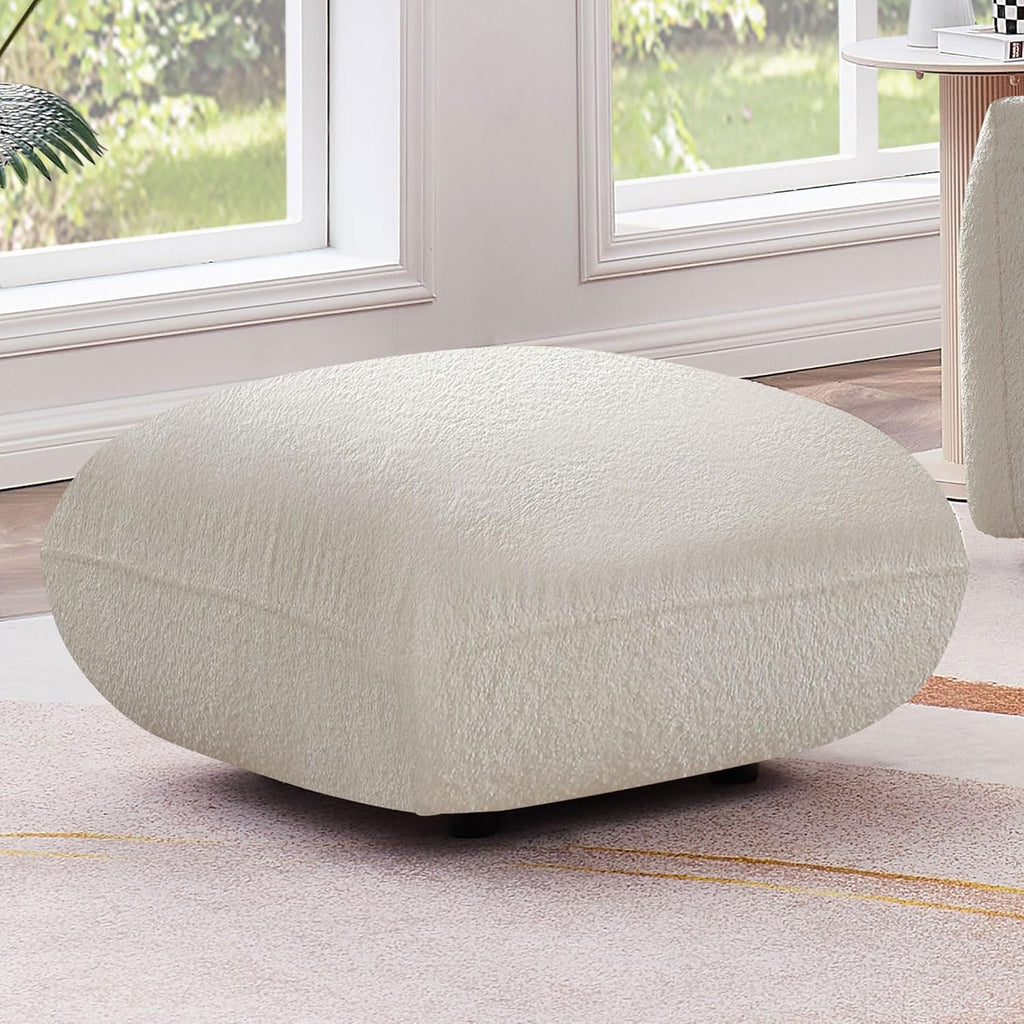 Beige Sectional Sofa with Moveable Ottoman A719