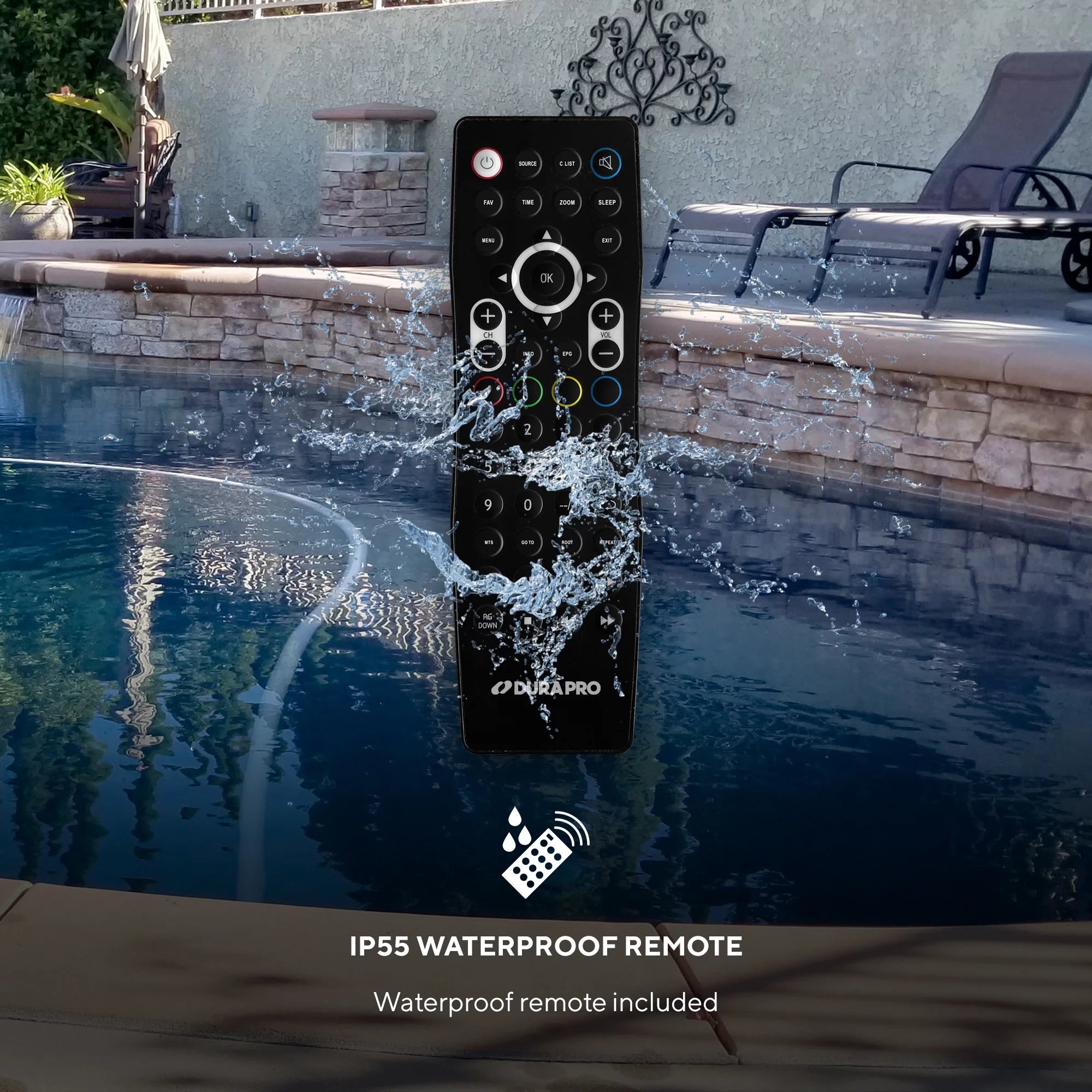 43" Outdoor Partial Shade 4K UHD LED TV with Waterproof Remote V81434