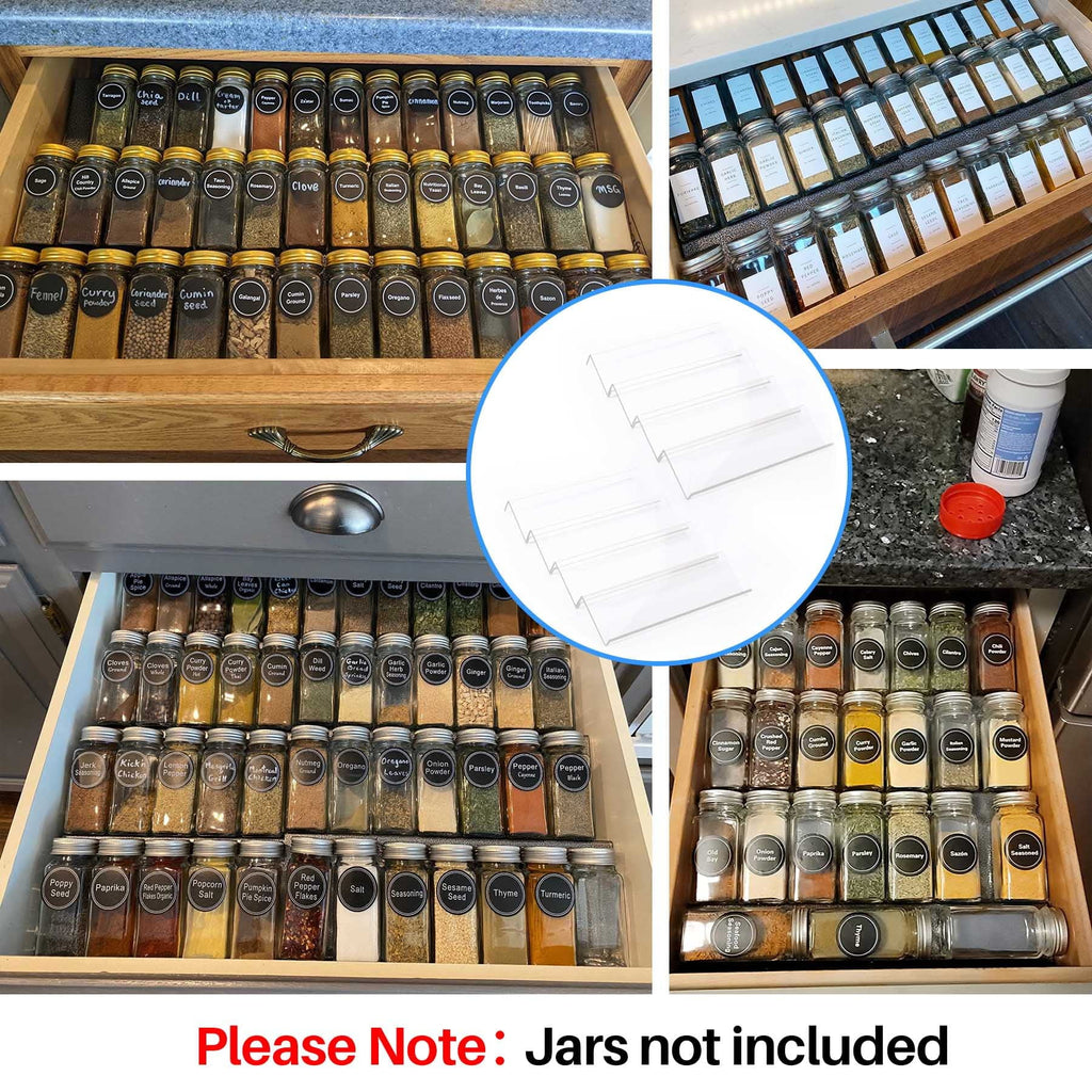 4 Tier 2 Set Expandable Acrylic Spice Drawer Organizer X33302