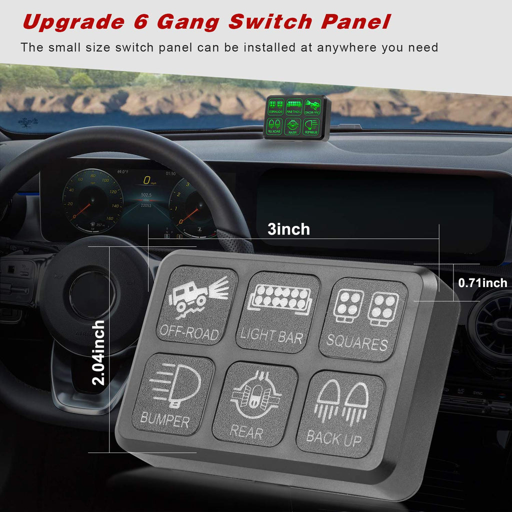 6 Gang Switch Panel Kit Circuit Control Box U518