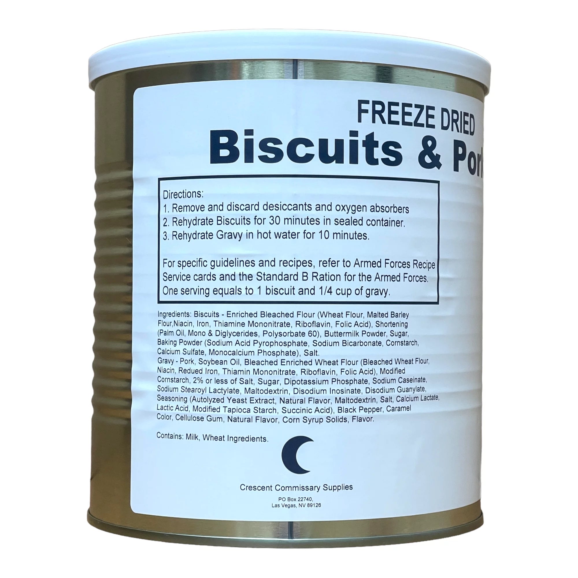 Freeze Dried Food Storage Kit, 6 Cans Q460418