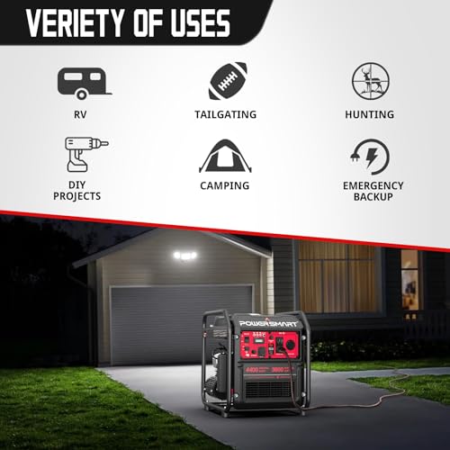 4400-Watt Portable Generator with Inverter Technology, Gas Powered O86081