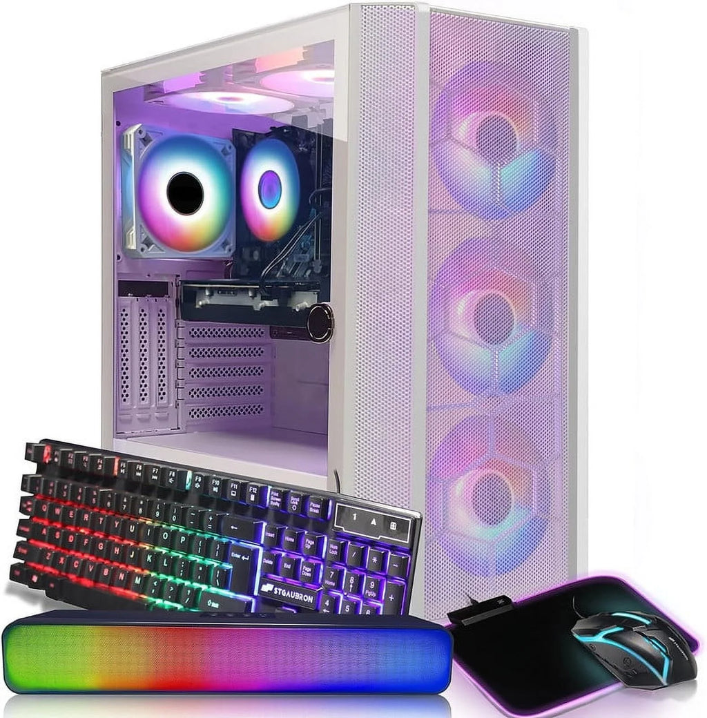 Gaming Desktop PC, Intel Core i7 3.4G up to 3.9G, 16G RAM, 1T SSD, Radeon RX 5600 XT 6G W78104