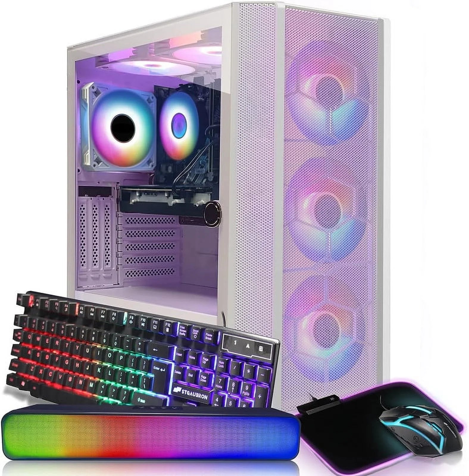 Gaming Desktop PC, Intel Core i7 3.4G up to 3.9G, 16G RAM, 1T SSD, Radeon RX 5600 XT 6G W78104