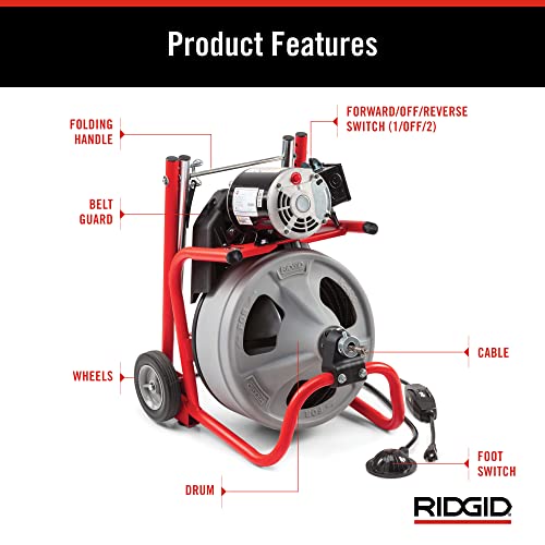 Drain Cleaning Drum Machine Kit with Cable D229
