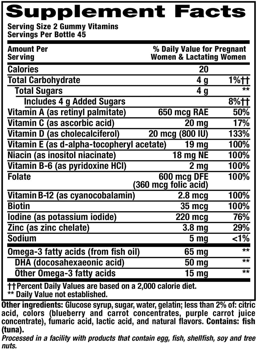 90 CT Prenatal Gummy Chews Z82522