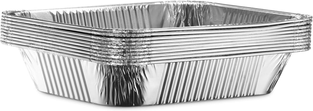 25 Pack 9x13 Aluminum Baking Pans with Lids H889682