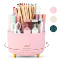 360 Degree Rotating Desk Organizer with 5 Slots (Bean Green) Q8623