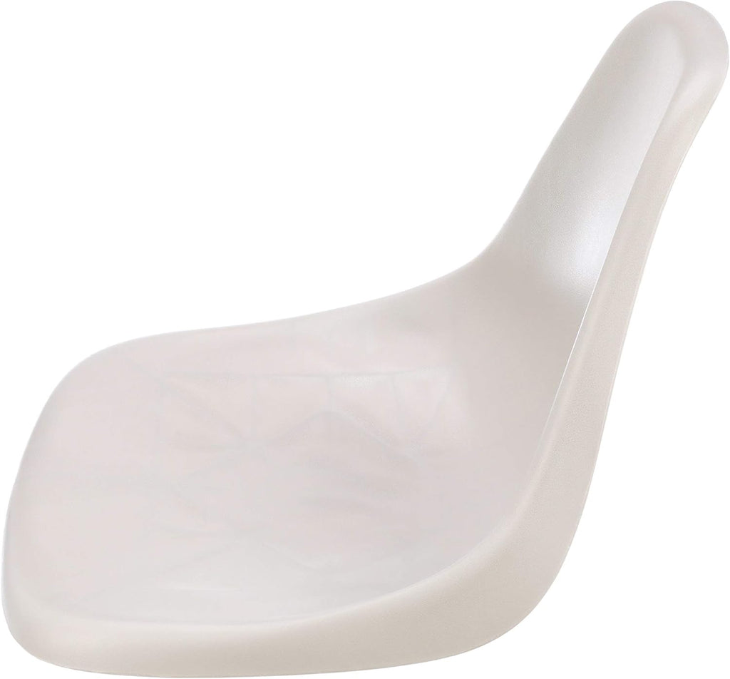Gray 1-Piece Molded Plastic Bucket Seat with Mounting Screws O908