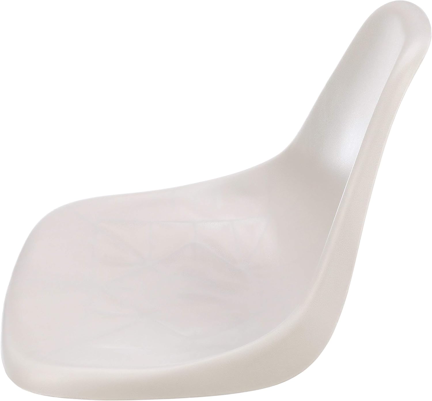Gray 1-Piece Molded Plastic Bucket Seat with Mounting Screws O908