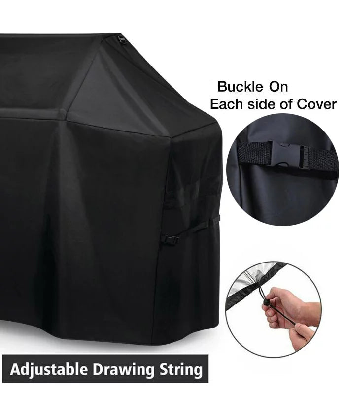 72"W x 26"D x 51"H Heavy Duty Waterproof BBQ Grill Cover E839