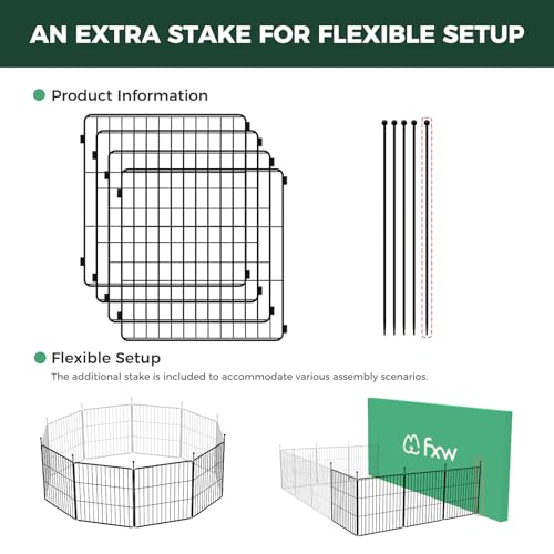 Expandable 24-inch 8 Panels Dog Playpen R16755