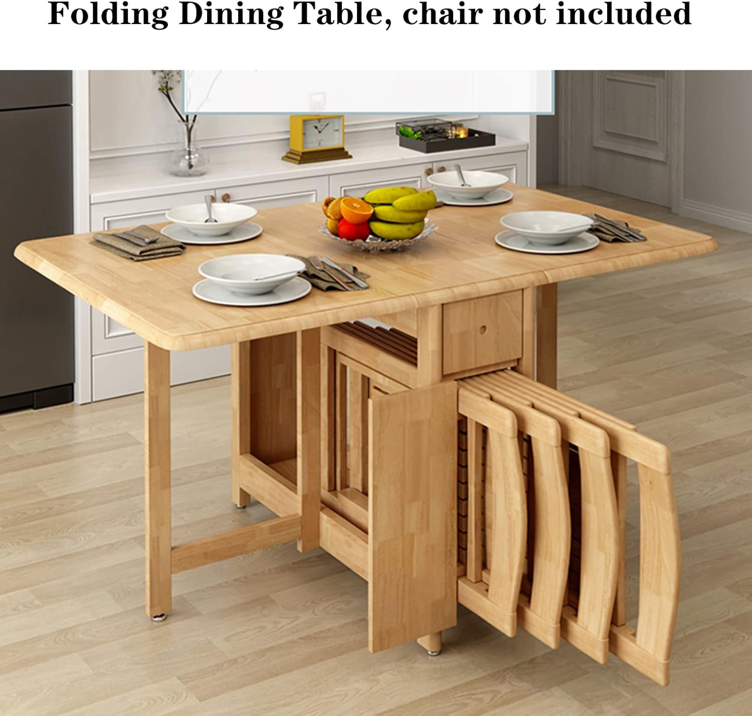 Solid Wood Drop Leaf Folding Dining Table A135