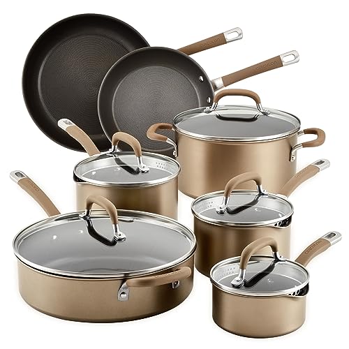 12 Piece Hard Anodized Nonstick Cookware Set V219