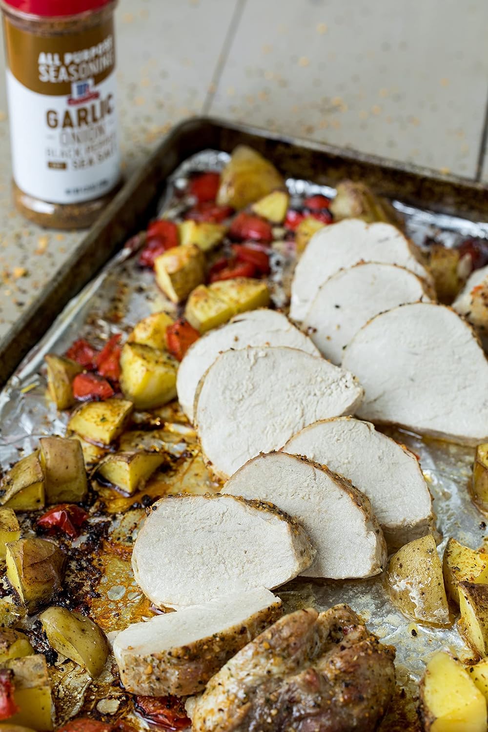 Garlic and Onion, Black Pepper and Sea Salt All Purpose Seasoning, 4.25 oz V3477