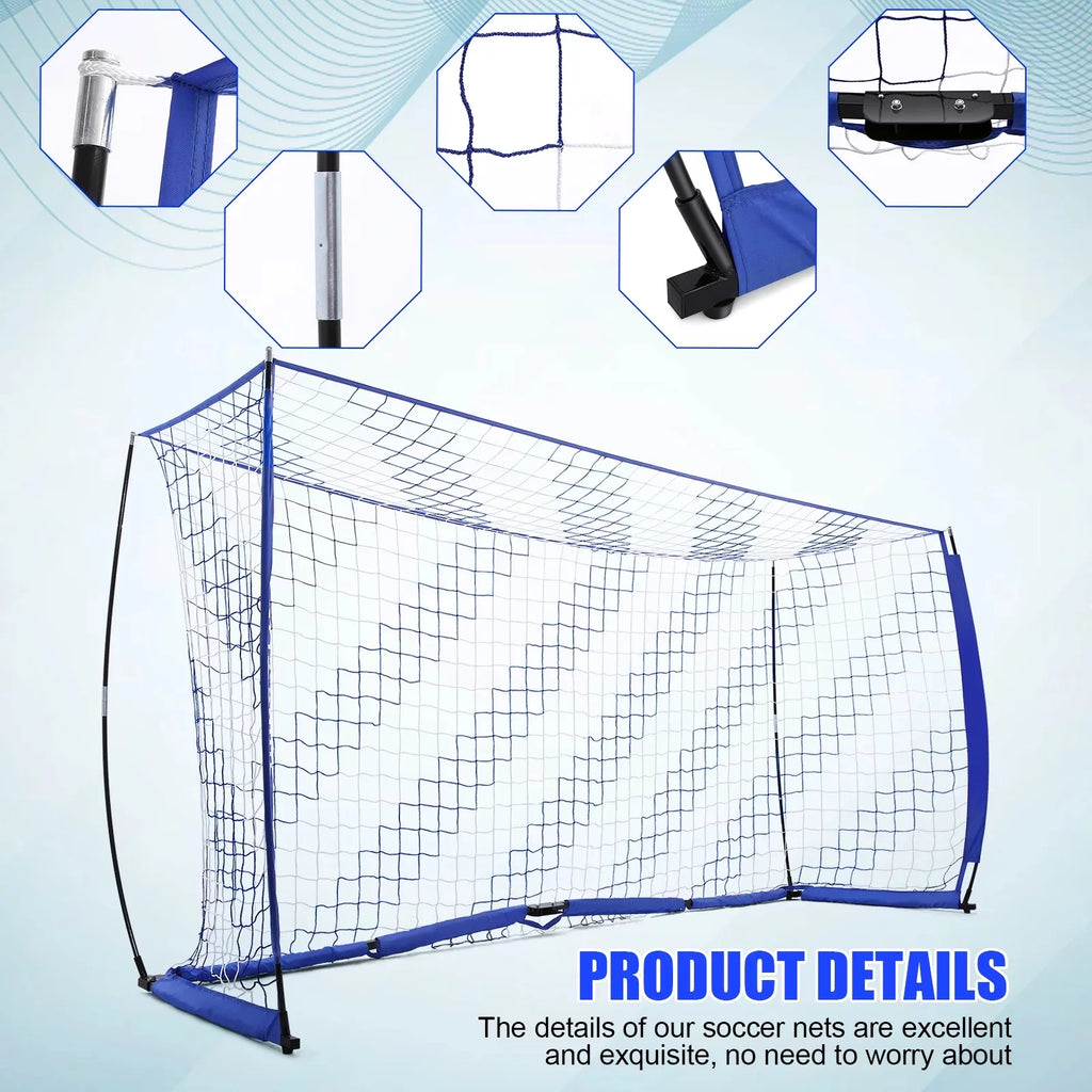 Blue 12 ft x 6 ft Portable Soccer Goal S69266