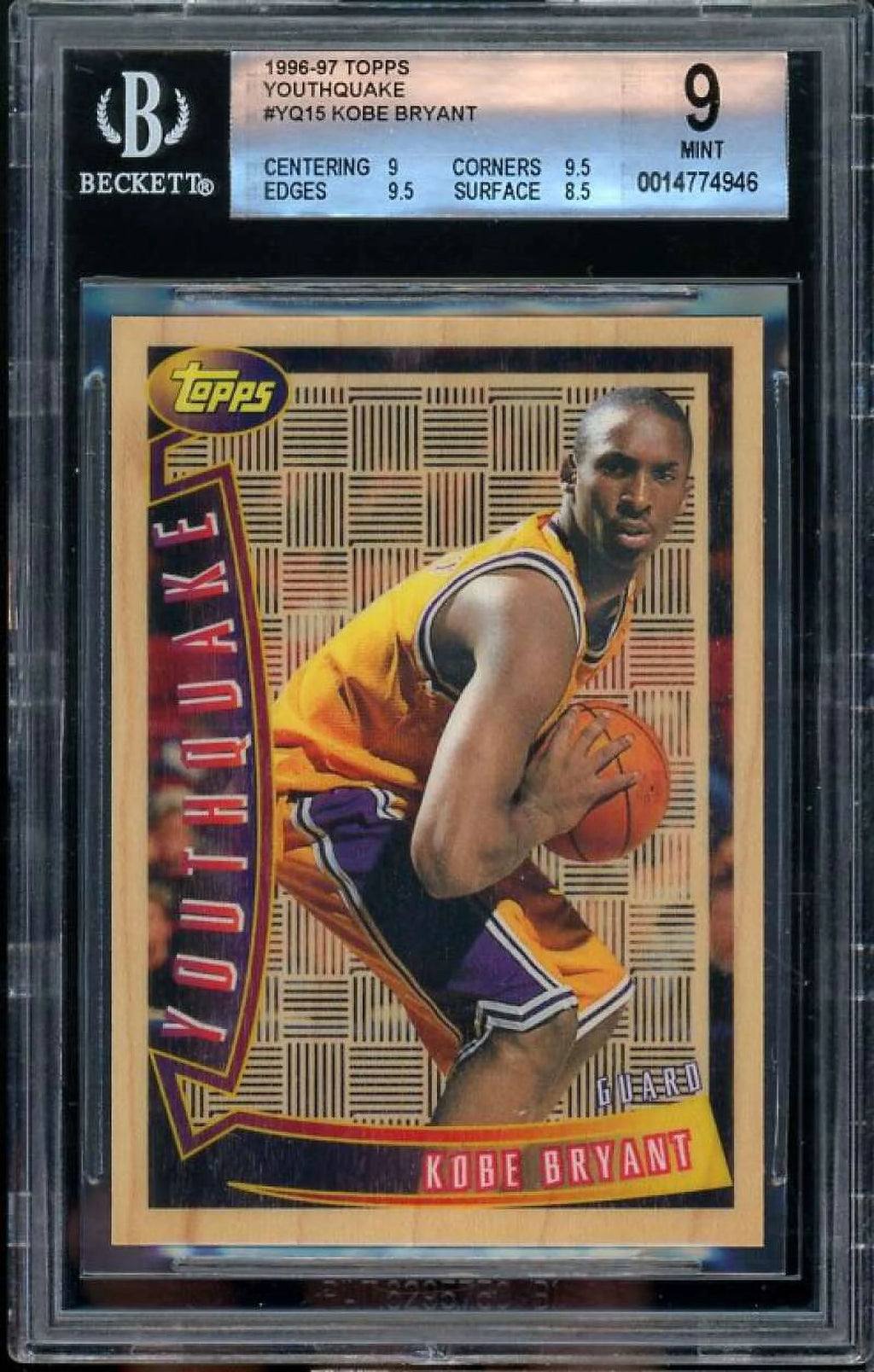 1996-97 Topps Youthquake #YQ15 BGS 9 (9 9.5 9.5 8.5) Rookie Card S4575