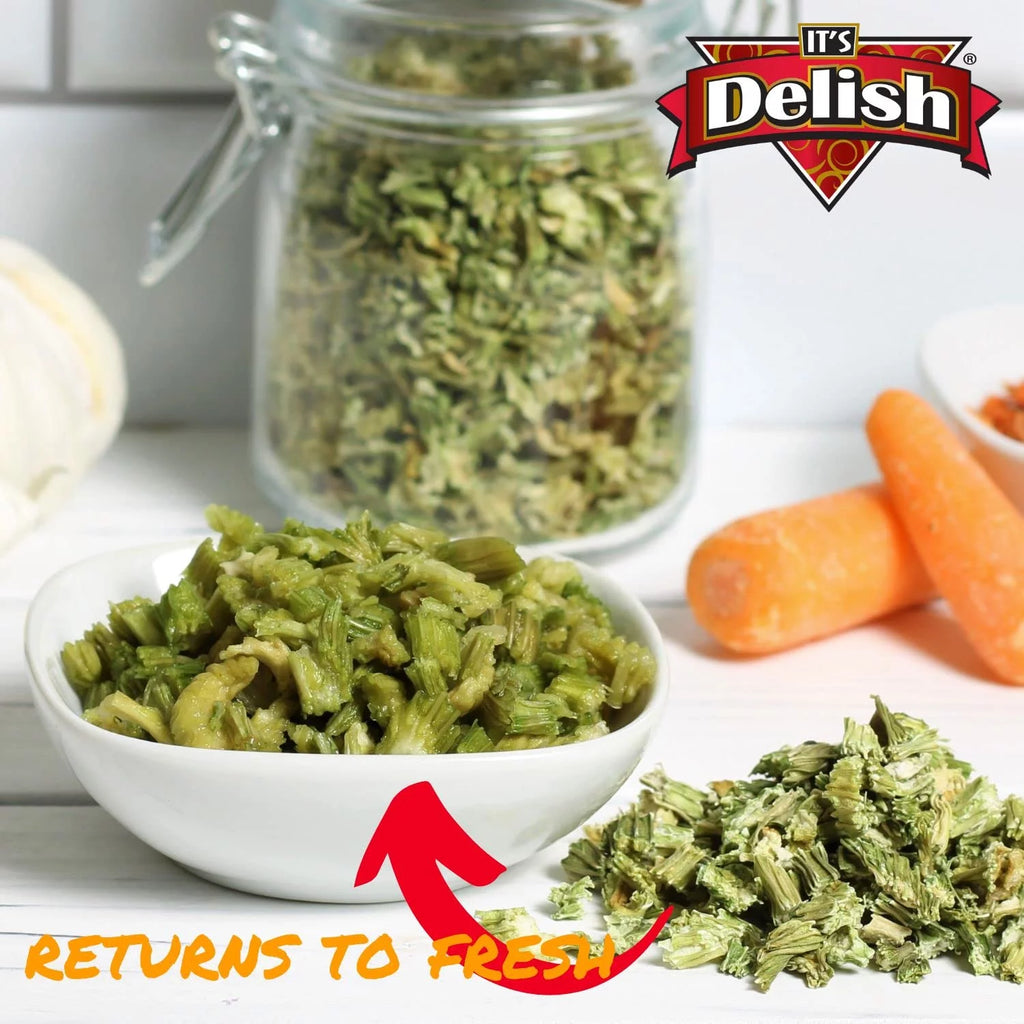 Dried Celery Flakes, 1 Lb (16 Oz) Bulk Bag, Dehydrated Chopped Crosscut Celery Stalk & Leaf B524