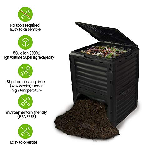 80 Gallon BPA Free Compost Bin Q818