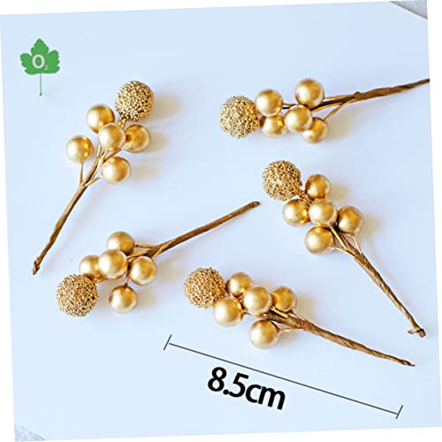 20 Pcs Red Berry Picks Artificial Christmas Decor L830