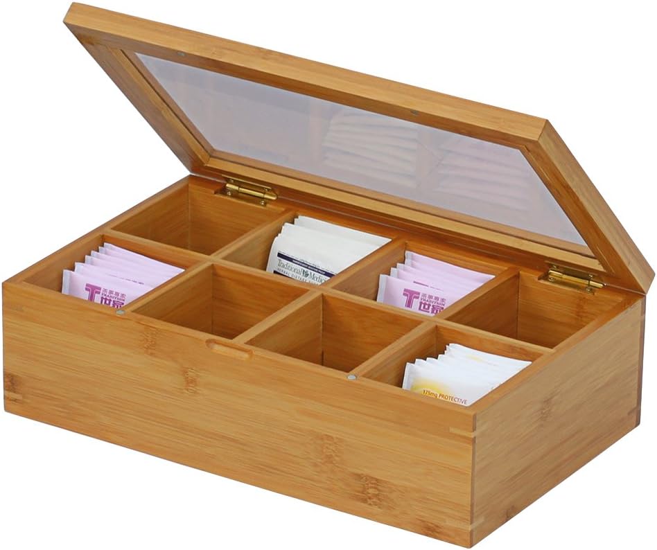 Natural Bamboo Tea Box 12 Inch N7722