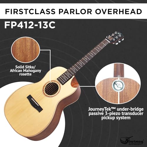 Travel Guitar with Collapsible Patented System Portable Backpack Case African Mahogany Y78975