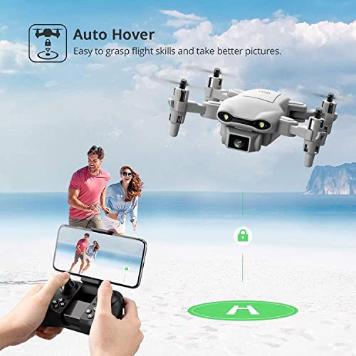 Mini Drone with 1080P HD Camera, Gray, 3 Batteries O4334