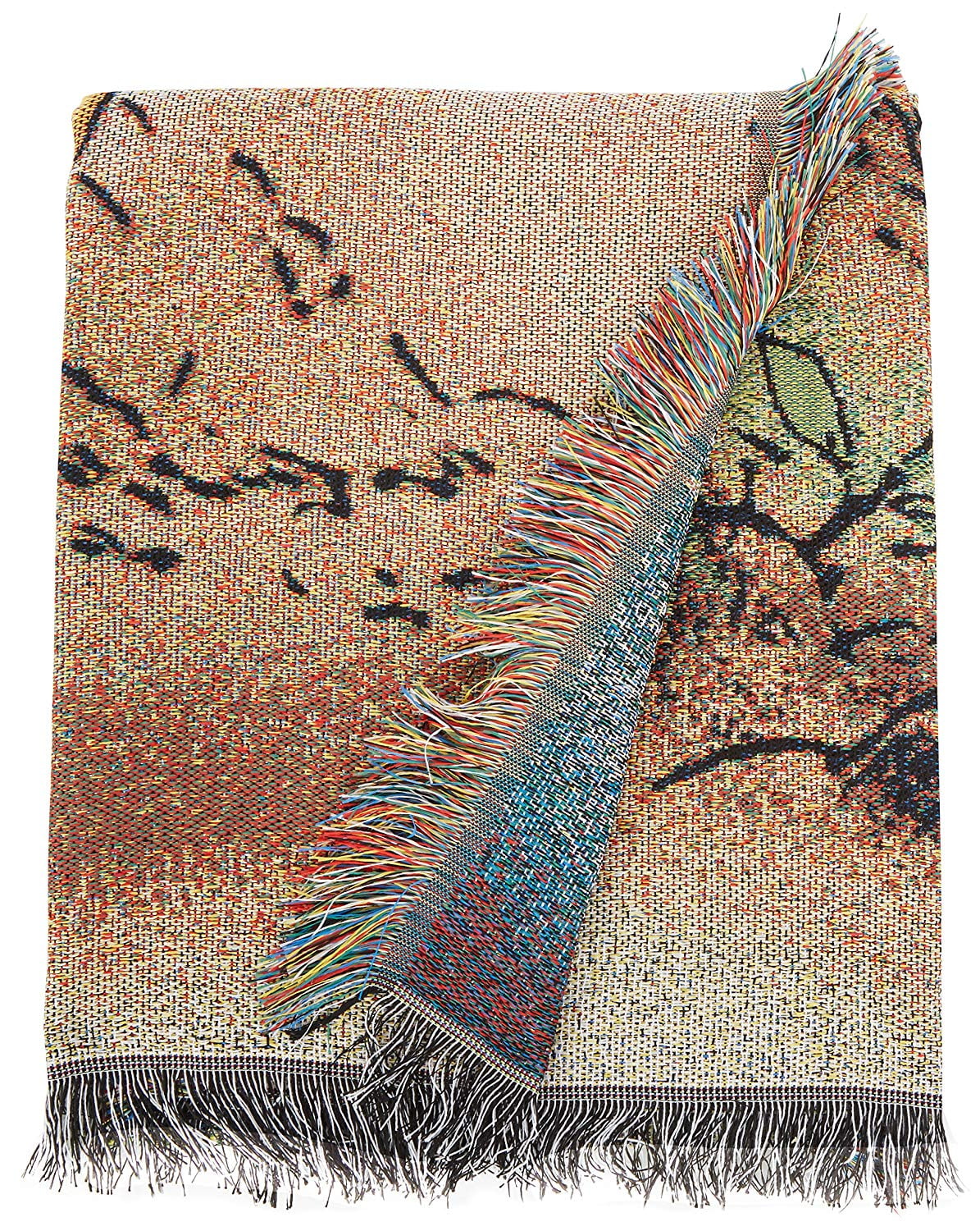 Vintage Woven Tapestry Throw Blanket U946