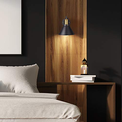 Bronze and Black Swing Arm Wall Lamp with On/Off Switch K702