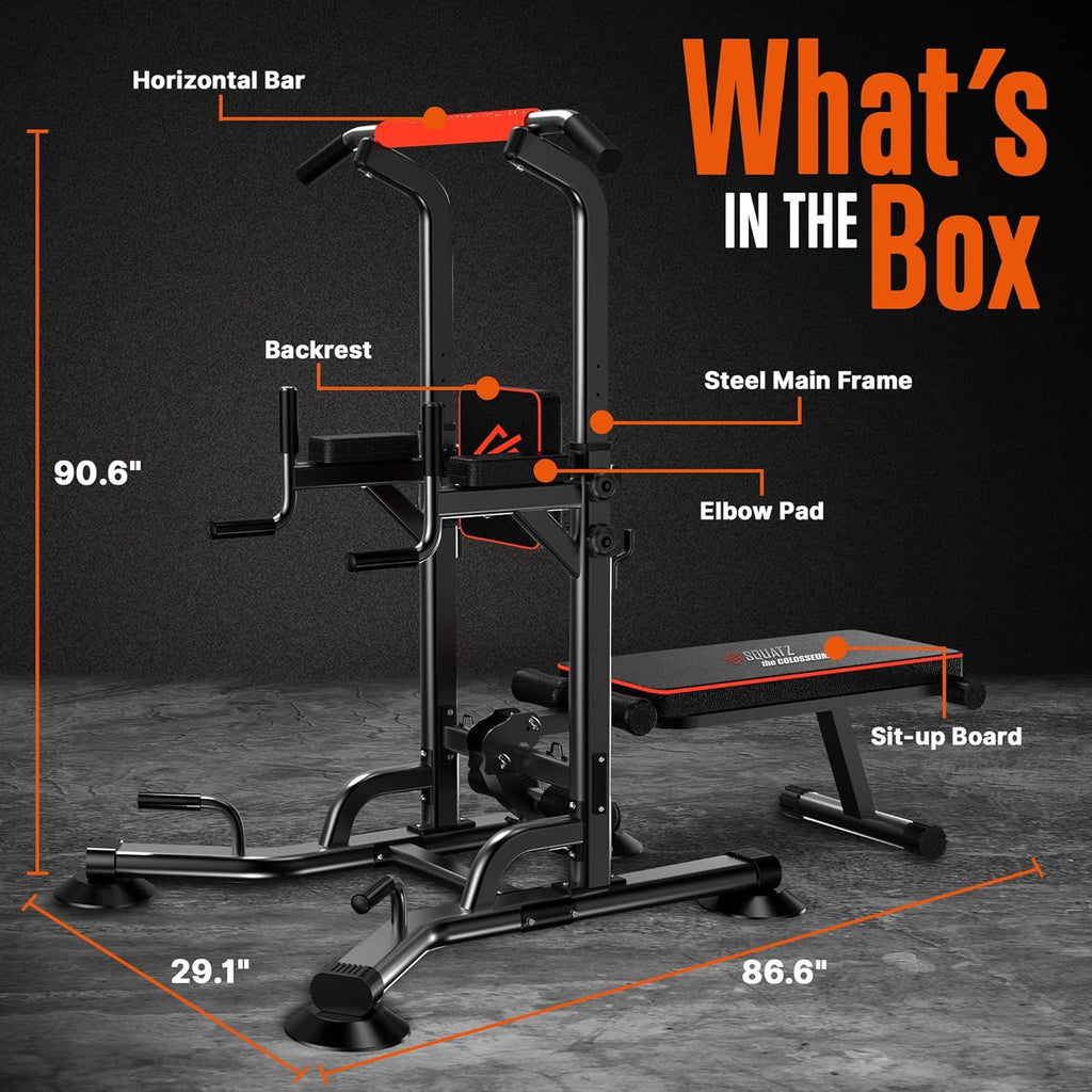 Multifunctional Pull-Up Workout Station with Steel Main Frame V36159