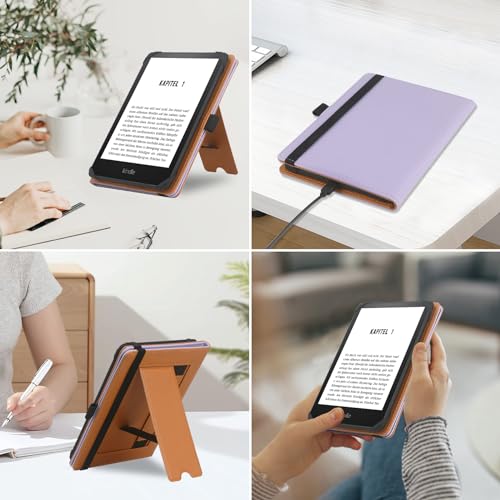 Black PU Leather E-Reader Case for 6-6.8 inch T9829