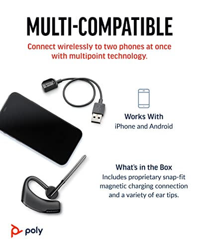 Wireless Headset Single-Ear Bluetooth with Noise-Canceling Mic Z163447