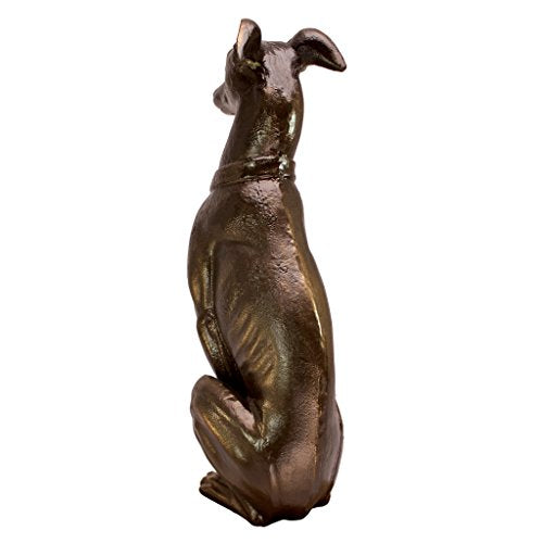 19 Inch Two Tone Stone Dog Statue Q180307
