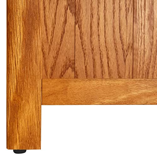 3-Tier Solid Oak Wood Bookcase Q840852