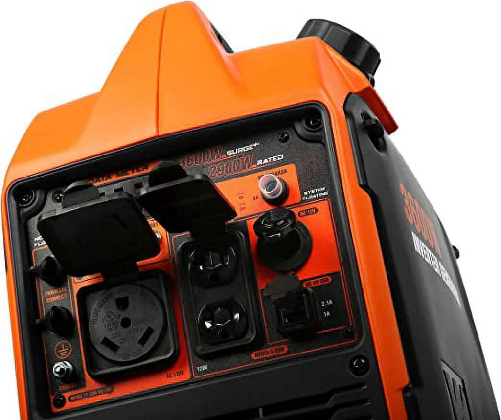3600-Watt Portable Inverter Generator with Fuel Shut Off L368