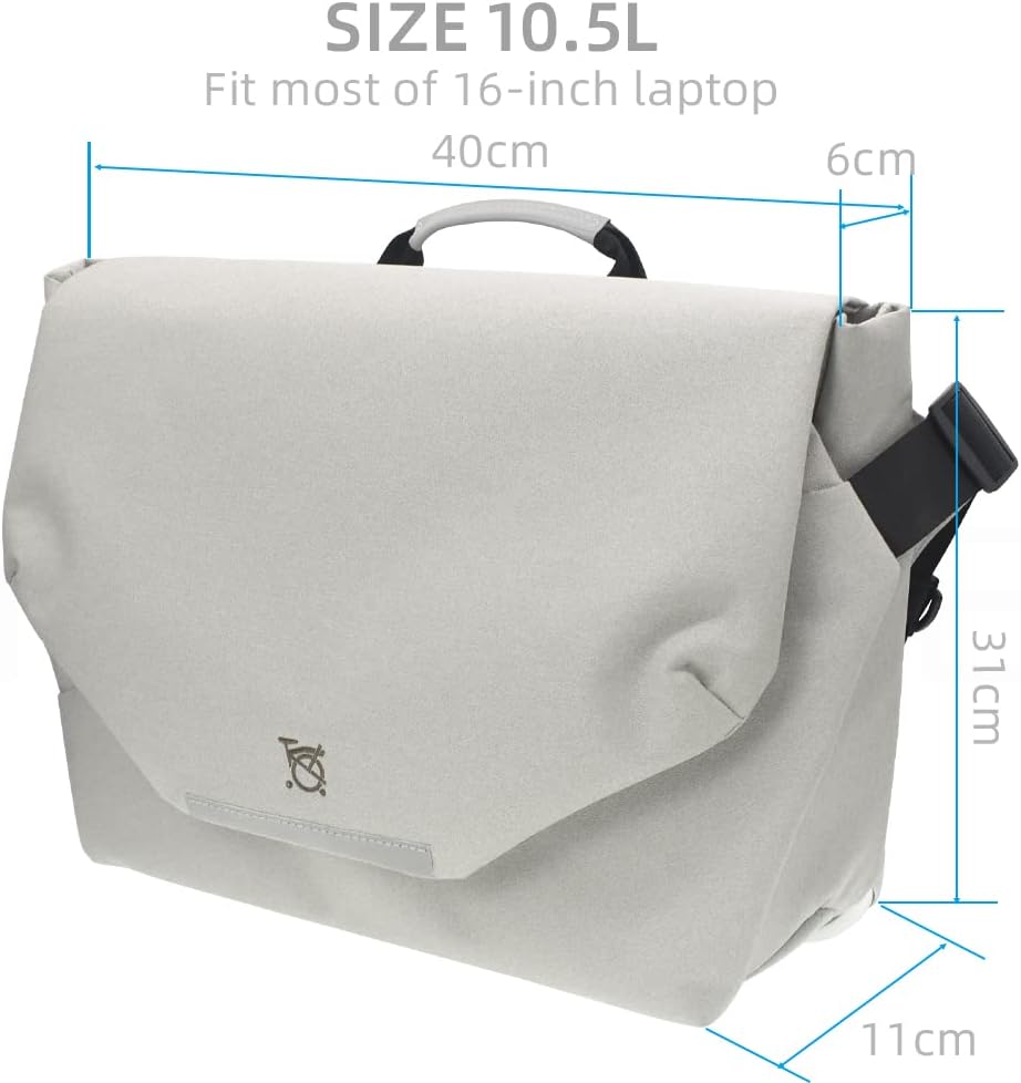 10.5L Water Resistant Laptop Shoulder Bag with Rain cover J18600