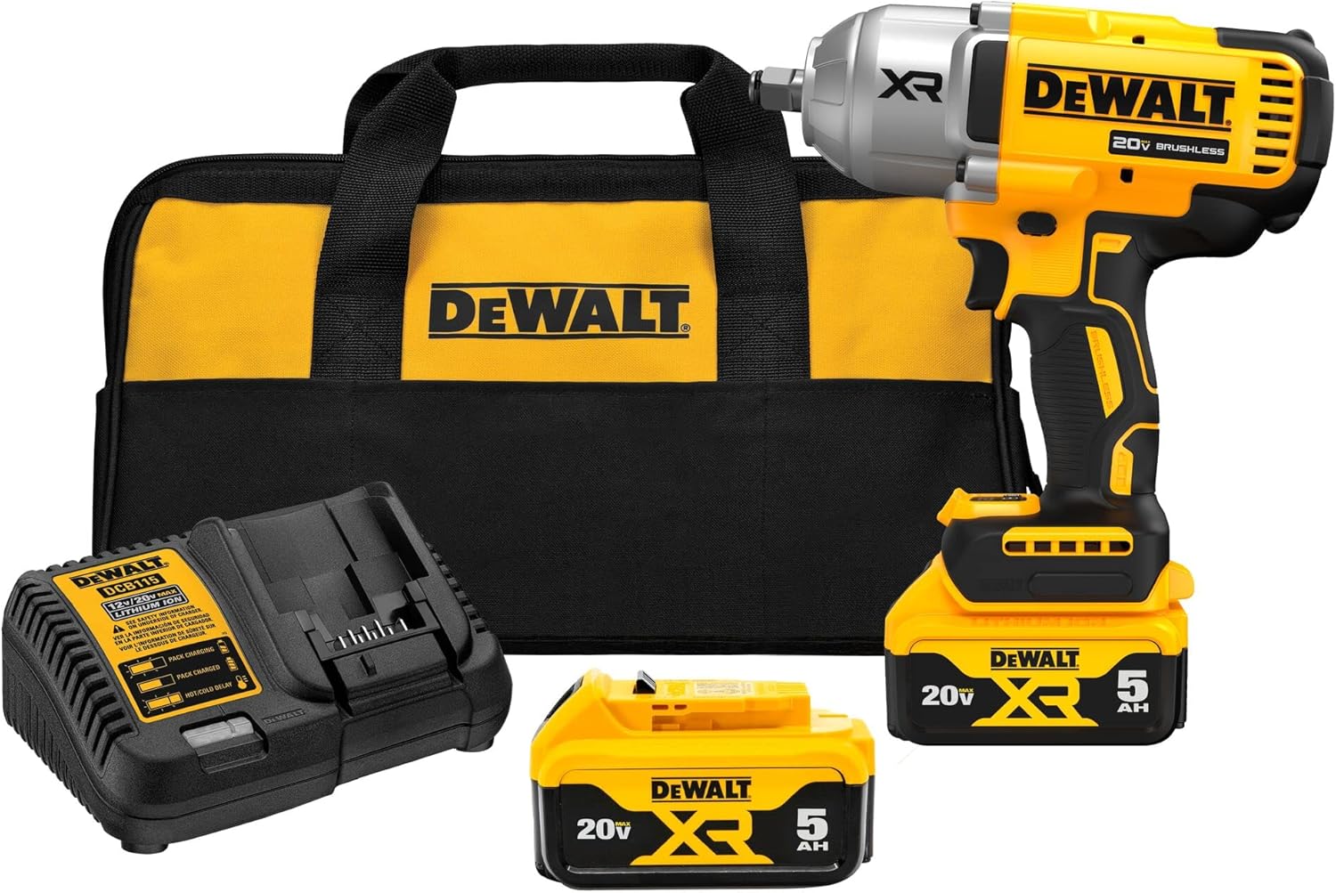 20V MAX 1/2 in. High Torque Impact Wrench with Hog Ring Anvil Kit O53791