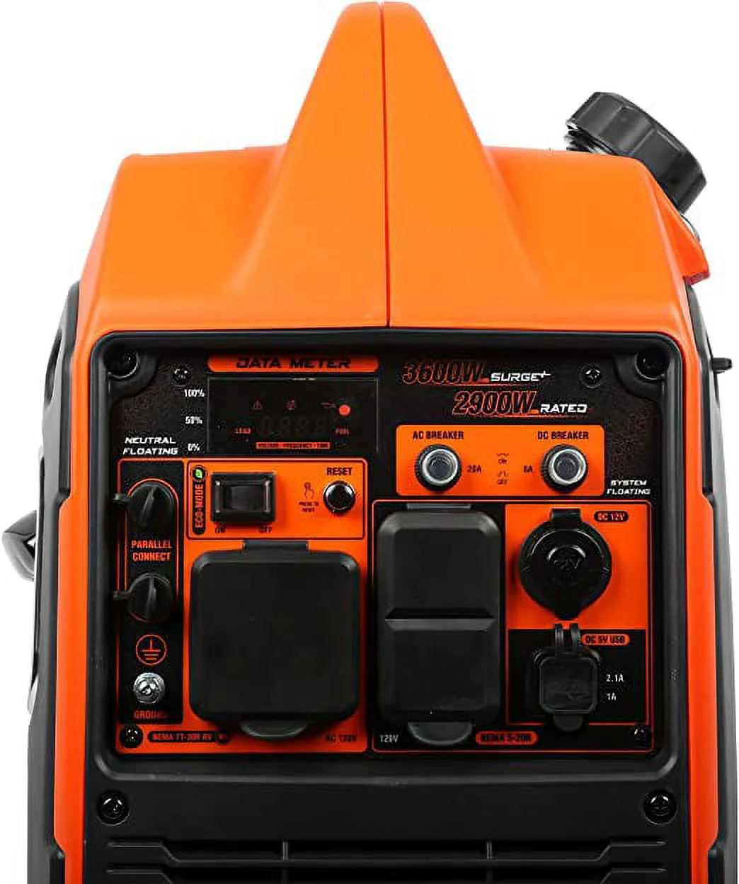3600-Watt Portable Inverter Generator with Fuel Shut Off L368