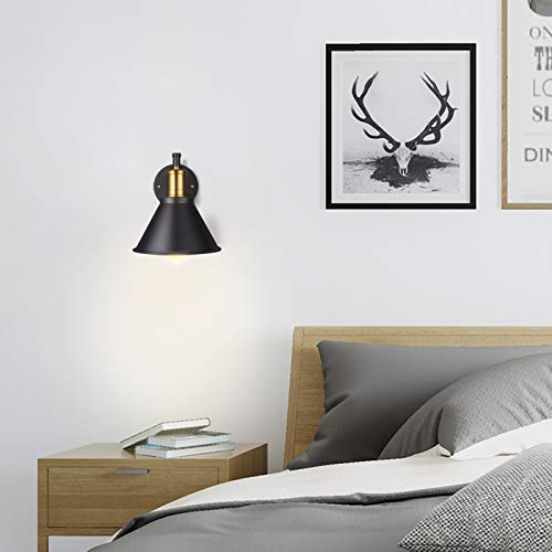 Bronze and Black Swing Arm Wall Lamp with On/Off Switch K702