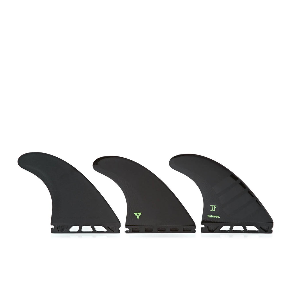 Carbon/Green Medium Thruster Fin Set L775