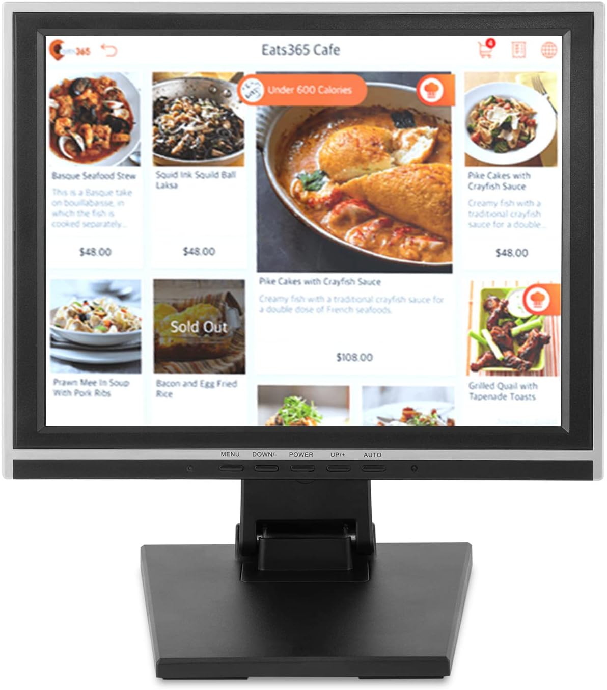 15" LCD Touch Screen Monitor with Adjustable Multi-Touch USB Interface M300504