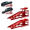 2 Pack Hydraulic Car Ramps 5T 10000lbs Low Profile Lift Height 11.61-16.21 Inches B83420