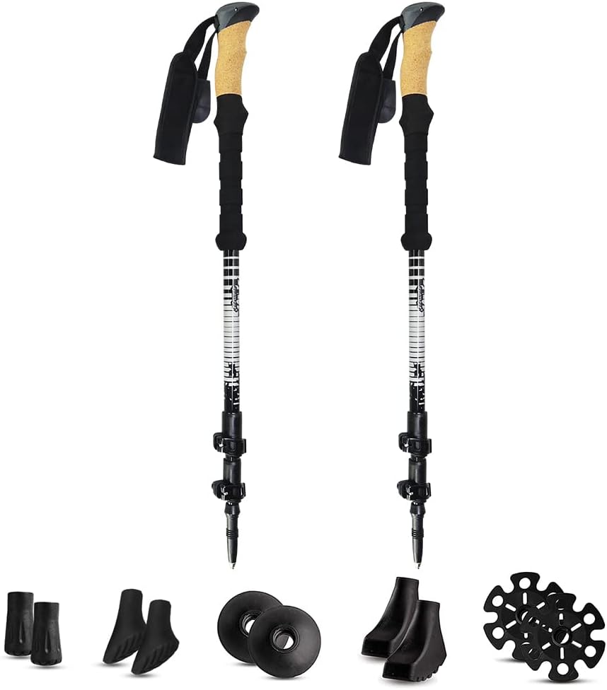 Carbon Fiber Trekking Poles with Cork Handle V30351