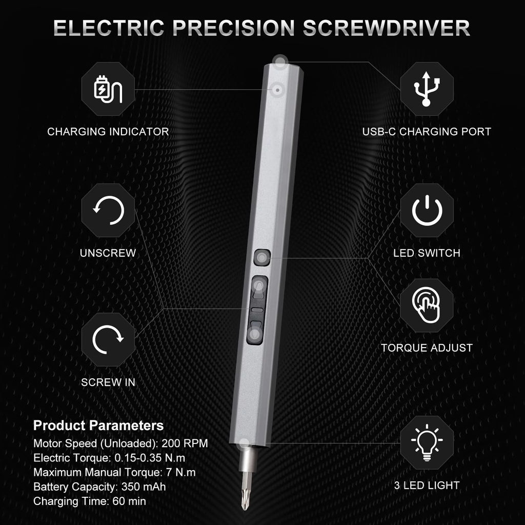 144 in 1 Electric Precision Screwdriver with Magnetic Bits G10044